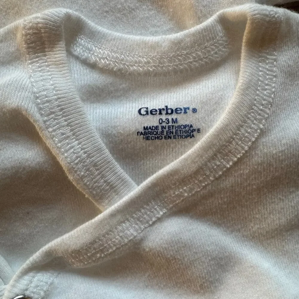 Onesie, Layette Top, and Infant Hat Bundle